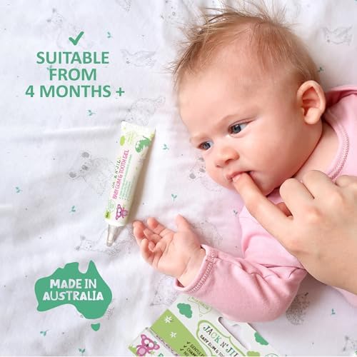 Jack N' Jill Baby Gum & Tooth Oral Gel for Teething Babies - Gentle Teething Essentials with Natural Chamomile & Calendula, No Added Sugars, Suitable for 4 Months & Upp - 0.5 oz (15g)