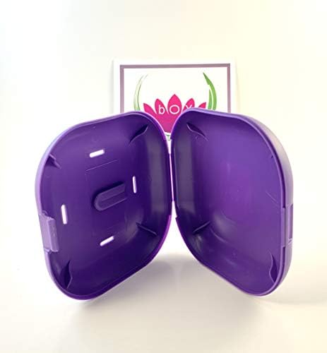 Discreet Pessary Storage case Container with Vented lid and Personal Lubricant Clip