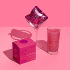 Art of Sucre Pink Cotton Drink Candy Glitter Bombs, Edible Glitter, Drop into Drinks, 4 Pieces