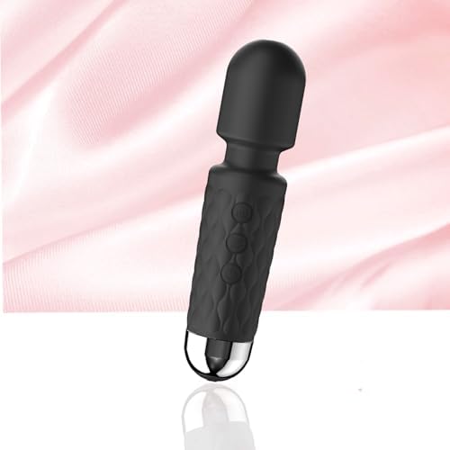 Handheld Portable Black Massager - Massager to Relieve Back Neck Shoulder Whole Body Muscle Pain Relief Pressure and Tension Relief & Sports Recovery 20-Modes & 8-speeds Multi-Settings Available,