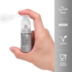 Shimmer Silver Edible Glitter Spray, 5g Edible Glitter for Cocktails, Cobakey Luster Dust Edible for Cake Decorating, Drinks, Baking, Chocolate, Strawberrie