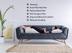 Ebung Memory Foam Leg Elevation Pillow - Support Pillow to Raise Feet for Better Elevation, Circulation, Leg Swelling Wedge Design for Comfort and Recovery