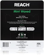 REACH Waxed Dental Floss,Mint,Plaque Remover for Teeth,Shred Resistant,Floss Slides Smoothly,Easy to Use,Waxed,Deep Cleaning Teeth,Oral Care,PFAS Free,for Adults & Kids,55 yd,(Pack of 3)