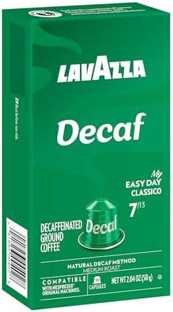 Lavazza Decaf Aluminum Capsules Compatible with Nespresso* Original Machines, Medium Roast (60 Capsules)