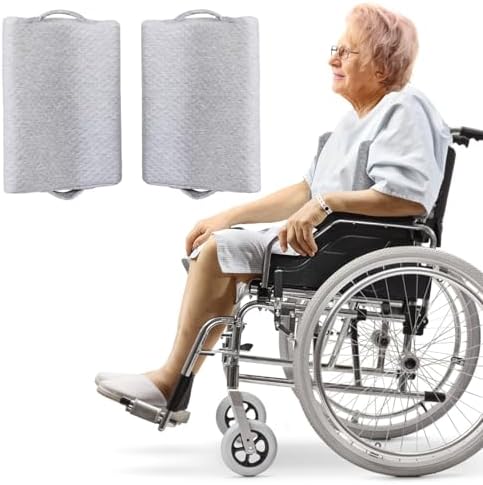 1 Pair Lateral Support Cushions for Wheelchair Side Guards, Wheelchair Side Pads for Larger Sized People Unable to Sit Upright in Wheelchairs