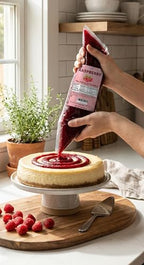 Raspberry Pie Filling Easy Squeeze Bag, 2 lb – Thick Raspberry Dessert Filling for Cakes, Cookies, Pastry, Cheesecake & Baking