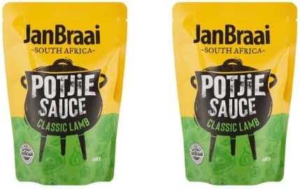 Welkom Usa Famous Spoon with Jan Braai Classic Lamb Potjie Sauce|400g|2pack