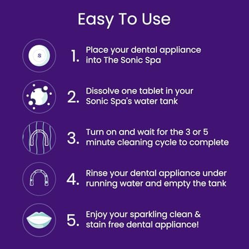 Cleaning Tablets with Steribrite® - 30 Tablets, 1 Month Supply. for use with the Sonic Pro