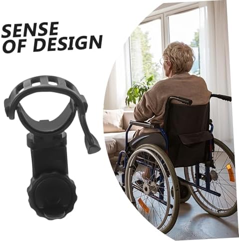 2pcs Detachable Cane Holder for Wheelchair Walker Crutch Accessory Electric Wheelchair Parts Easy Install Cane Rack for Mobility Scooter