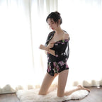 SINMIUANIME Women's Sexy Cosplay Japanese Kimono Traditional Style Yukata Printed Pajamas Costumes