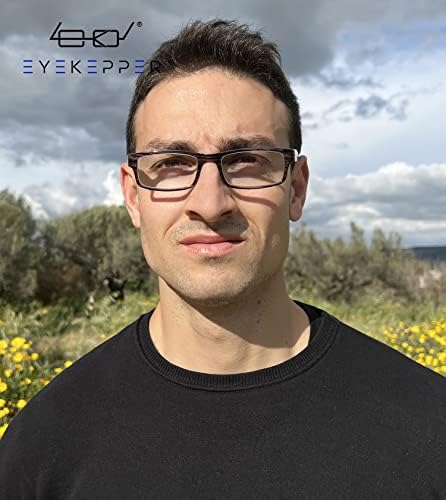 Eyekepper Spring Hinge Striped Reading Glasses (3 Pairs) Men Grey Stripe +1.25