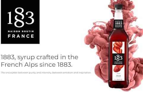 1883 MAISON ROUTIN FRANCE Strawberry Syrup - Ordering Only, 33.8 FZ