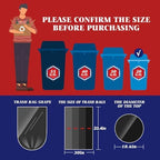 Teivio Black Trash Bags 20-25 Gallon 200 Count | Large Multipurpose | Fit 15,16,18,20,21,23,25 gallon Garbage Bin Liner | Kitchen | Lawn And Leaf Bags Outdoor Yard Waste Bag | Workshops Trash