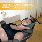 Home Lumbar Traction Table, Portable Massage Cervical & Lumbar Stretcher Bed, Full Body Traction Bed for Tension Relief and Back Decompression (Black)