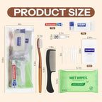 Travel Size Toiletries Kit Individually Packed,Personal Hygiene Kit for for Men Women