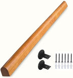 Wooden Handrails, 1-20ft Non-Slip Staircase Handrail, for Home Garden Corridor Lofts Kindergarten Guardrail Decking Railings, Wall Mounted Barrier-Free Staircase Grab Bar for Elderly (Size : 6ft)