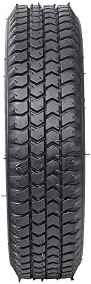 AlveyTech 3.00-8 Black Pneumatic Mobility Tire with Q133 Tread - Replacement Tires for Pride Pursuit XL Mobility Scooter (SC714 - Serial Number Prior SE815712053FV0) (DWR1203E047)