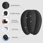4pcs Shoe Tongue Pads,Soft and Non-Slip Tongue Pads for Shoes, Shoe Tongues Pad for Men, Women, Heel Pad, Forefoot Insoles, Adjusting Shoes Fit, Black