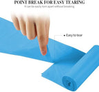3 Rolls Small Trash Bags - 60 Counts Durable 4 Gallon Small Garbage Bags for home office kitchen Bathroom Bedroom Trash Can liners（Blue）