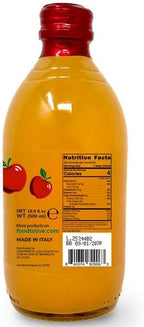 Food To Live Organic Apple Cider Vinegar, 500 ml – Raw Italian Natural Vinegar with the Mother, Unfiltered, Unpasteurized, Non-GMO, Vegan, Bulk, Glass Bottle (Pack of 3)