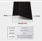 Doorway Uneven Floor Transition Strip, Door Carpet Lining Transition Strip,Uneven Floor Vinyl Floor Edge,Aluminum Threshold Reducer 10cm Wide