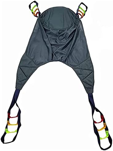 CEEBUS Patient Hoist Lift Sling, Full Body Commode Sling Stair Transfer Belt Divided Leg Sling Bariatric Handicap Lift Medical Lift Equipment for Elderly Disabled