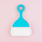 1 Pcs Mini Broom and Dustpan Set for Table, Dust Pan and Brush Set Tiny Cleaning Table Sweep for Car Desk Keyboard (Blue)