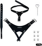 Male Chastity Belt Chastity Device for Men, Adjustable PU Leather Cock Cage Harness, BDSM Bondage Gear Compatible with Penis Rings, Strap-On & Other Chastity Accessories for Sissy & Pegging Play