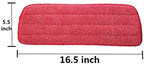 Microfiber Mop Replacement Pads for Wet/Dry Mop Floor Cleaning Pad Fit All Spray Mops (6 Pack)