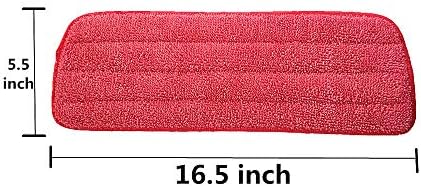 Microfiber Mop Replacement Pads for Wet/Dry Mop Floor Cleaning Pad Fit All Spray Mops (6 Pack)