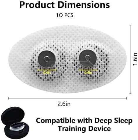 Anti Snoring Device Electrode Plate, 20-Pack Replacement Pads for Electric Anti Snore Stopper Machine Accessories