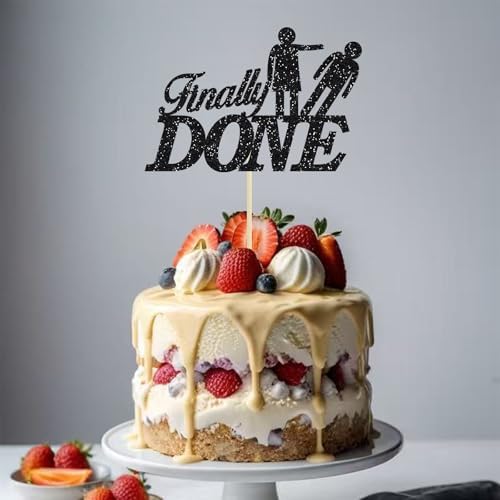 Finally Done Cake Topper, Divorced Theme Party Decorations,Boy Bye, I'm Done, Bye Felicia Cake, Single Freedom Party Decor Supplies