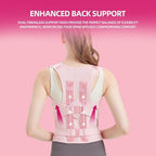 Posture Corrector for Women and Men, Back Straightener Posture Brace for Pain Relief, Back Belt Support with Adjustable Shoulder Straps and Height for Scoliosis Hunchback