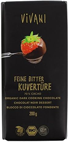 Vivani Dark Cooking Chocolate Vegan Organic 200g - 10 Pack