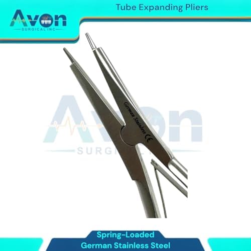 Hearing-Aid Tube Expander Plier Tool, Stainless Steel Hearing Aid Tubing Expander Earmold Tube Expander Tubing Widening Earmould Tubes for Hearing Dispenser - German Stainless Steel (1 Piece)
