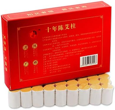 10-Years Purity 60:1 Ratio 54 Rolls Sticks Pure Moxibustion艾灸柱艾柱 Pure Moxa Sticks Rolls Mugwort Moxibustion Artemisia Wormwood Natural