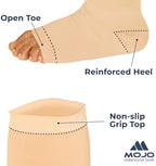 Mojo Toeless Compression Socks for Women and Men 20-30 mmHg Open Toe - AB211