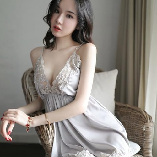 GRAYDREAM Sexy Lingerie Sexy Halterneck Pajamas, Lace Temptation, Sexy Lingerie, Short Skirt Set, Women's Home Pajamas Set