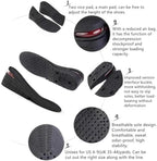 Height Increase Insoles 4-Layer Air up Shoe Lifts Elevator Shoes Insole 2.95inches(7.5 cm) Heels Lift Inserts for Men and Women