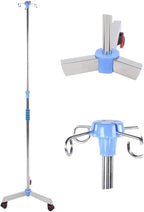 Intravenous Pole with Wheels, Infusion Stand, Stable and Sturdy for Community Service Centers Home Care Nursing Homes Maximum Durability