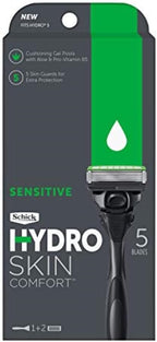 Schick Hydro Skin Comfort Sensitive Razor & 2 Refills, 1Count