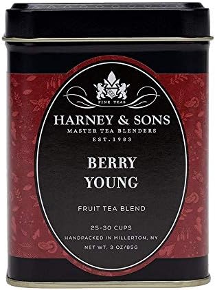Harney & Sons Berry Young Fruit Tea with Goji Berry and Mutan Tea, 3 Ounce (48115)