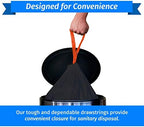Reli. 39 Gallon Trash Bags Drawstring (100 Count) Large 39 Gallon Heavy Duty Drawstring Trash Bags, Garbage 39Gal Capacity, Lawn Leaf (39Gal, Black)