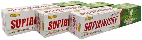 Siddhalepa Supirivicky Ayurvedic Toothpaste (110g) Pack of 3