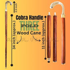 Walking Cane - Handmade,Wooden, Ergonomic, Stylish - Canes for Men, Cane for Women - Elderly Walking Sticks for Seniors, Unique, Wood