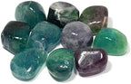 CrystalAge Rainbow Fluorite Tumble Stones (Size 20-25mm) - Single Stone