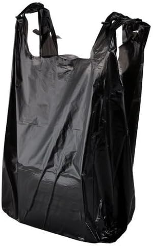 Ultra Strong Trash Bags, Black, Easy-Tie Handles, Leak Resistant (4 Gallon (Pack of 100))