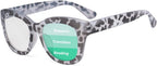 Eyekepper Oversized Progressive Readers Women - UV Protection Multifocus Computer Readers - Noline Trifocal Reading Glasses (Grey/Tortoise)