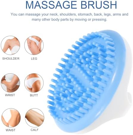 FRCOLOR Gua Sha Scraping Massage Tool for Back and Legs, Blue Multi-Functional Meridian Massage Brush for Muscle Relaxation and Circulation Activation, Household Therapy Massager for Neck