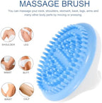 FRCOLOR Gua Sha Scraping Massage Tool for Back and Legs, Blue Multi-Functional Meridian Massage Brush for Muscle Relaxation and Circulation Activation, Household Therapy Massager for Neck